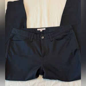 Black Straight-Leg Pants